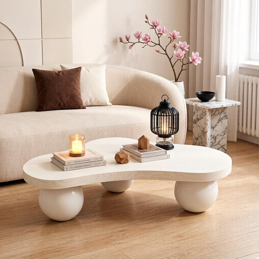 46'' Funky Unique Modern Coffee Table