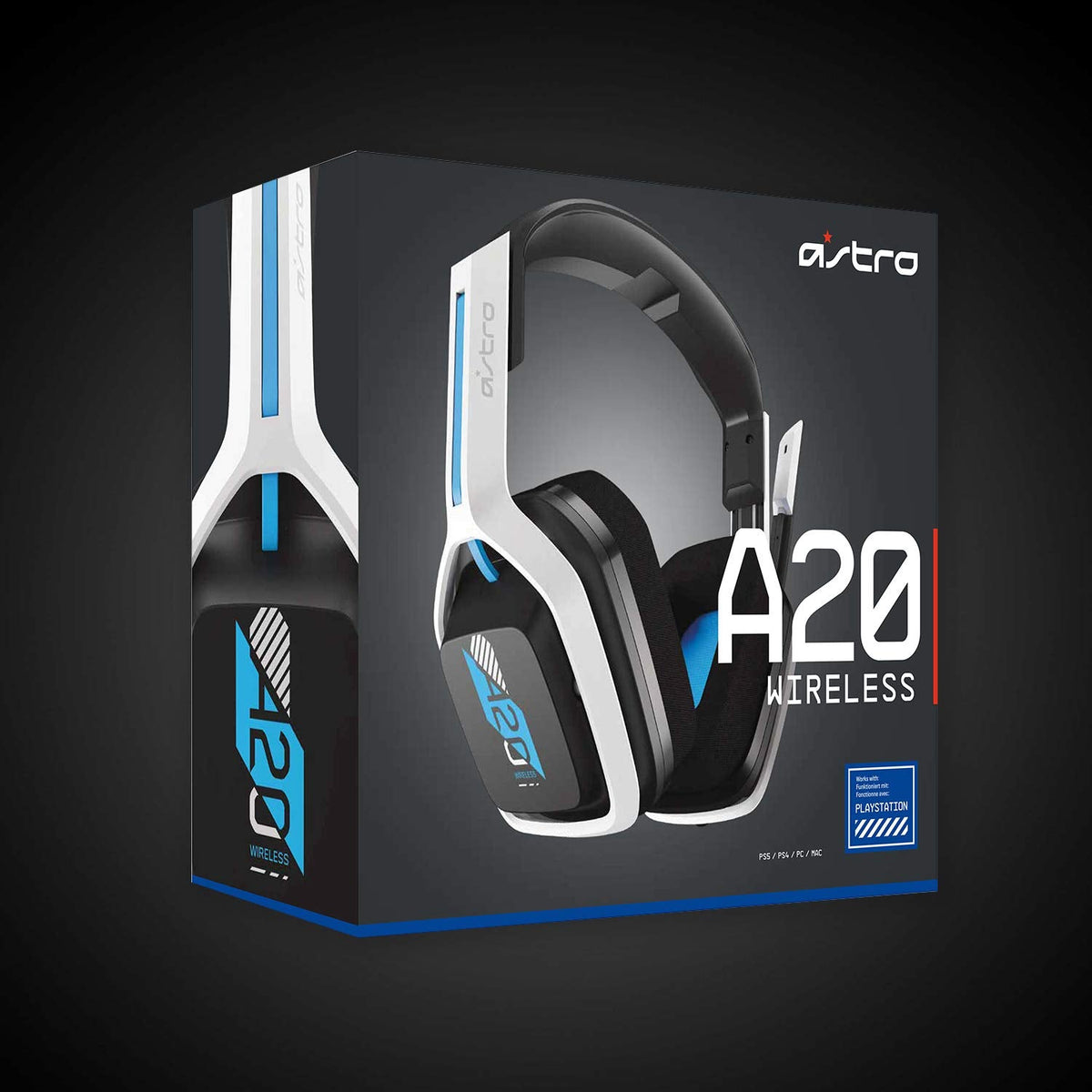 ASTRO Gaming Logitech G A20 Gen 2 Wireless Headset PlayStation - White/Blue
