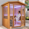 6000W Outdoor Traditional Steam Sauna With Fragrant Cedar Wood