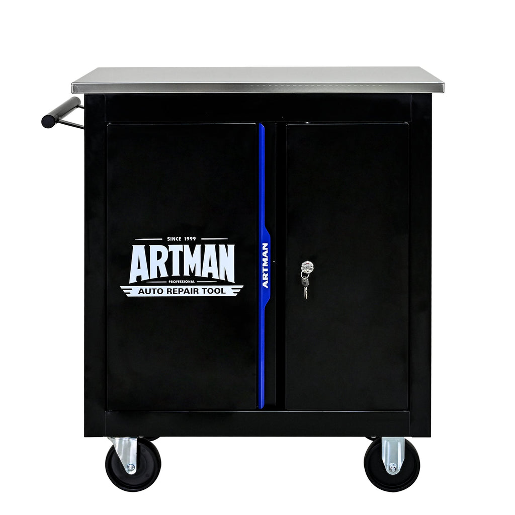 Movable Lockable Double Door Partition with Lock