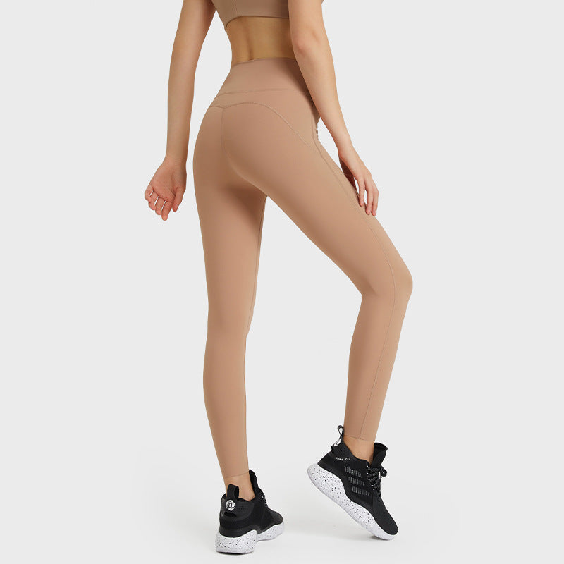 Womens High-Waisted, Butt-Lifting Yoga Pants With A Seamless Design