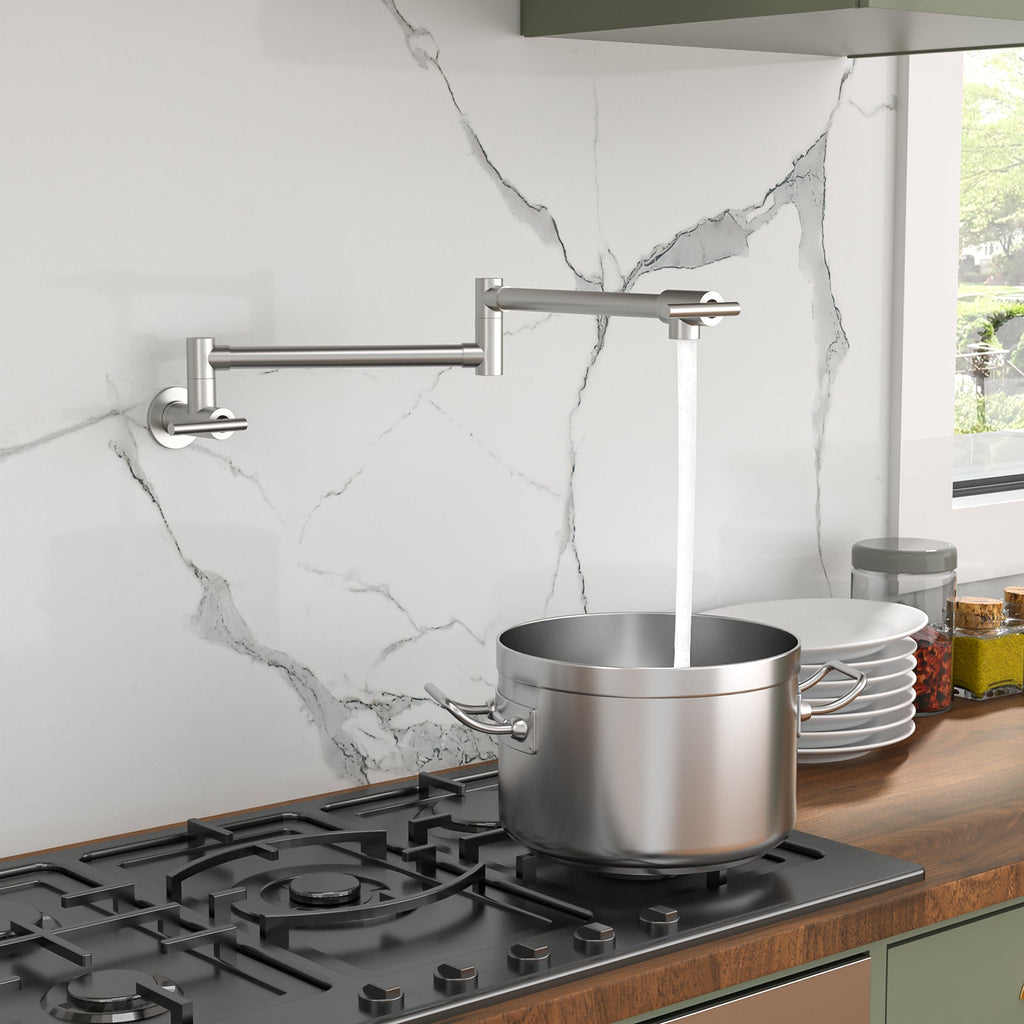 Pot Filler Faucet - Wall Mount Kitchen Sink Faucet