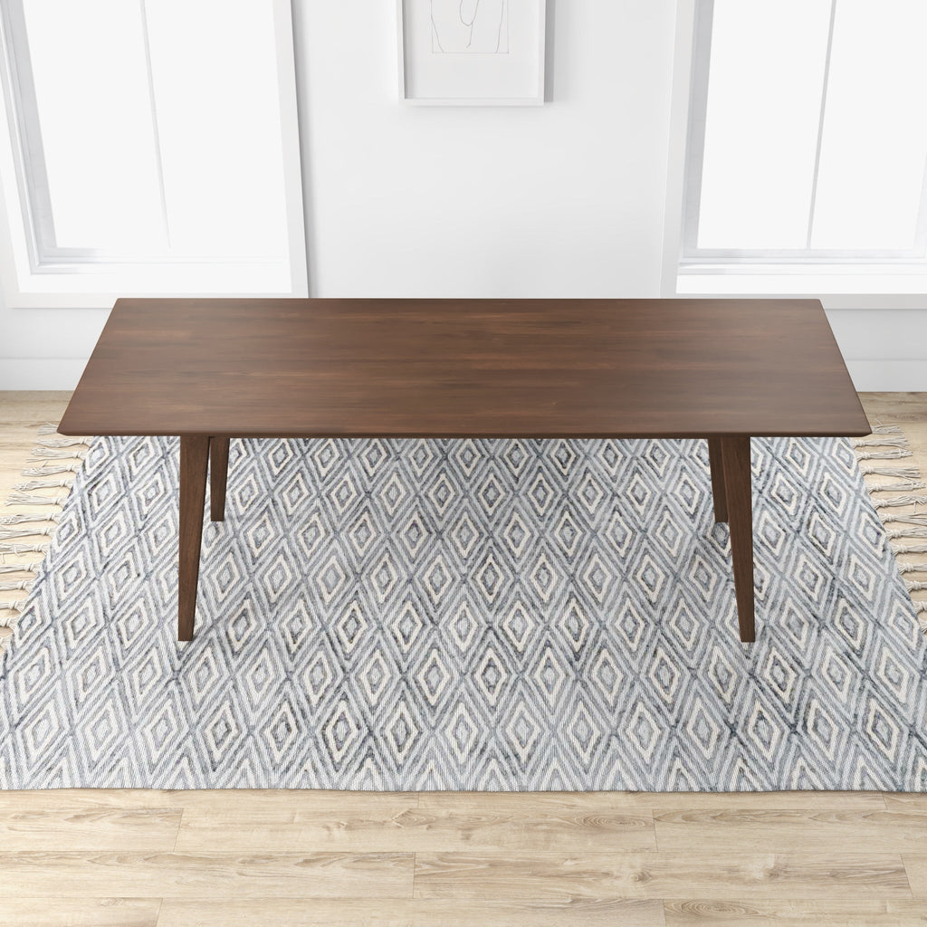 Levi Modern Style Solid Wood Rectangular Dining Kitchen Table 86"
