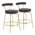 Counter Stool in Velvet