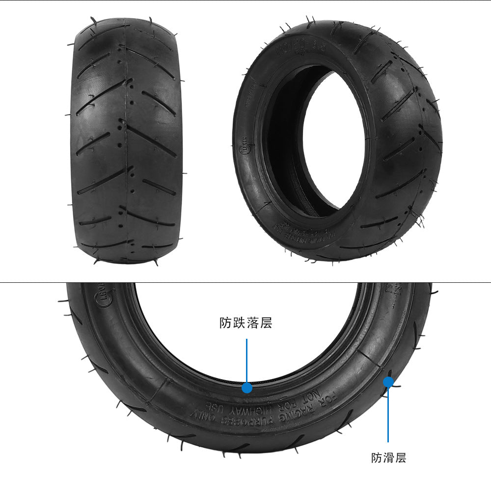 110  50-6.5 Thickened Wear-Resistant Vacuum Tire Suitable For Electric Scooter 11inch Rear Wheel Outer Tire Accessories