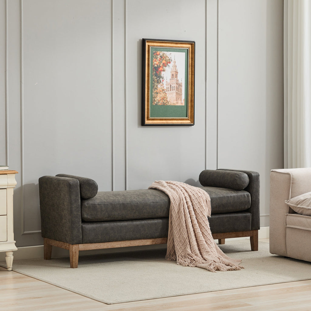 65.5"W Upholstered End of Bed Bench