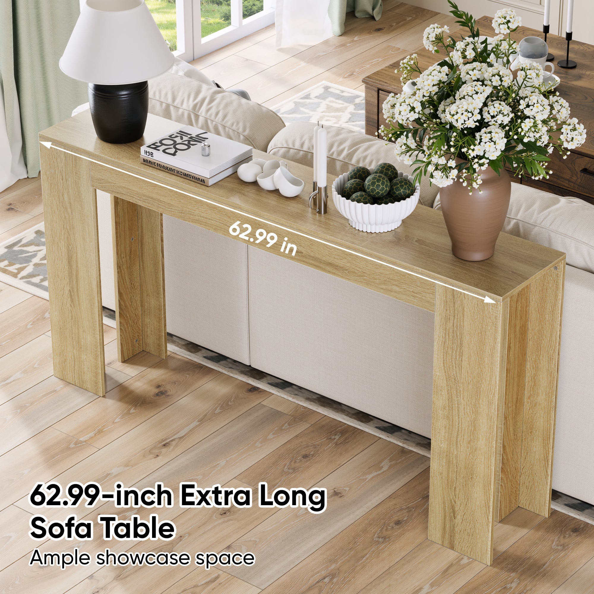 62.99-Inch Extra-Long Entryway Table