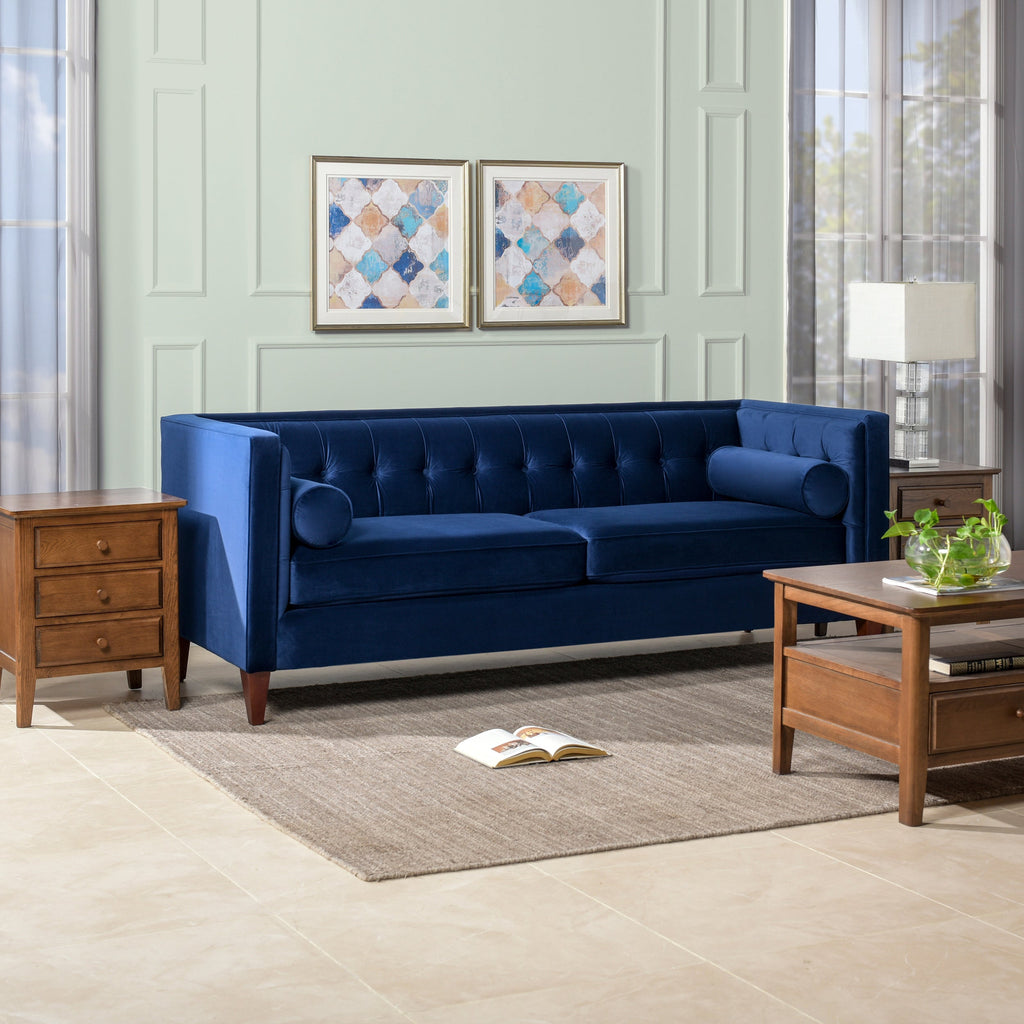 Jack 84" Modern Tuxedo Tufted Sofa