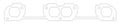 Cometic Gasket Cometic Chrysler W7/W8/W9 Head V8 .042in ArmorCore Exhaust Manifold Gasket Set C5593-042