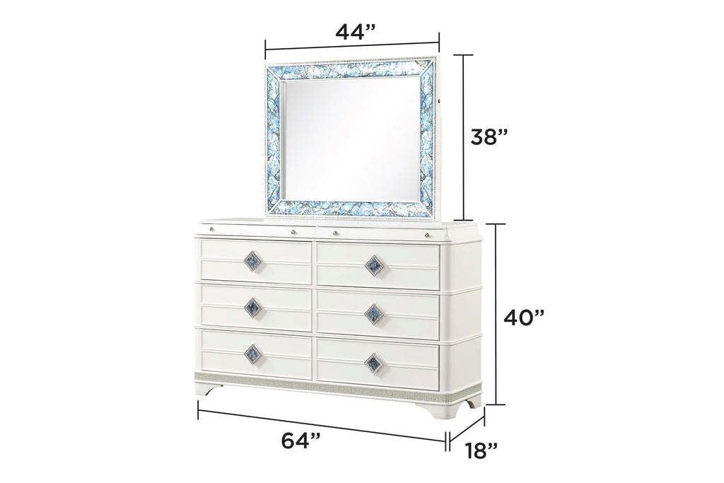 Laguna Modern Style 5-Piece King Upholstered Bedroom Set