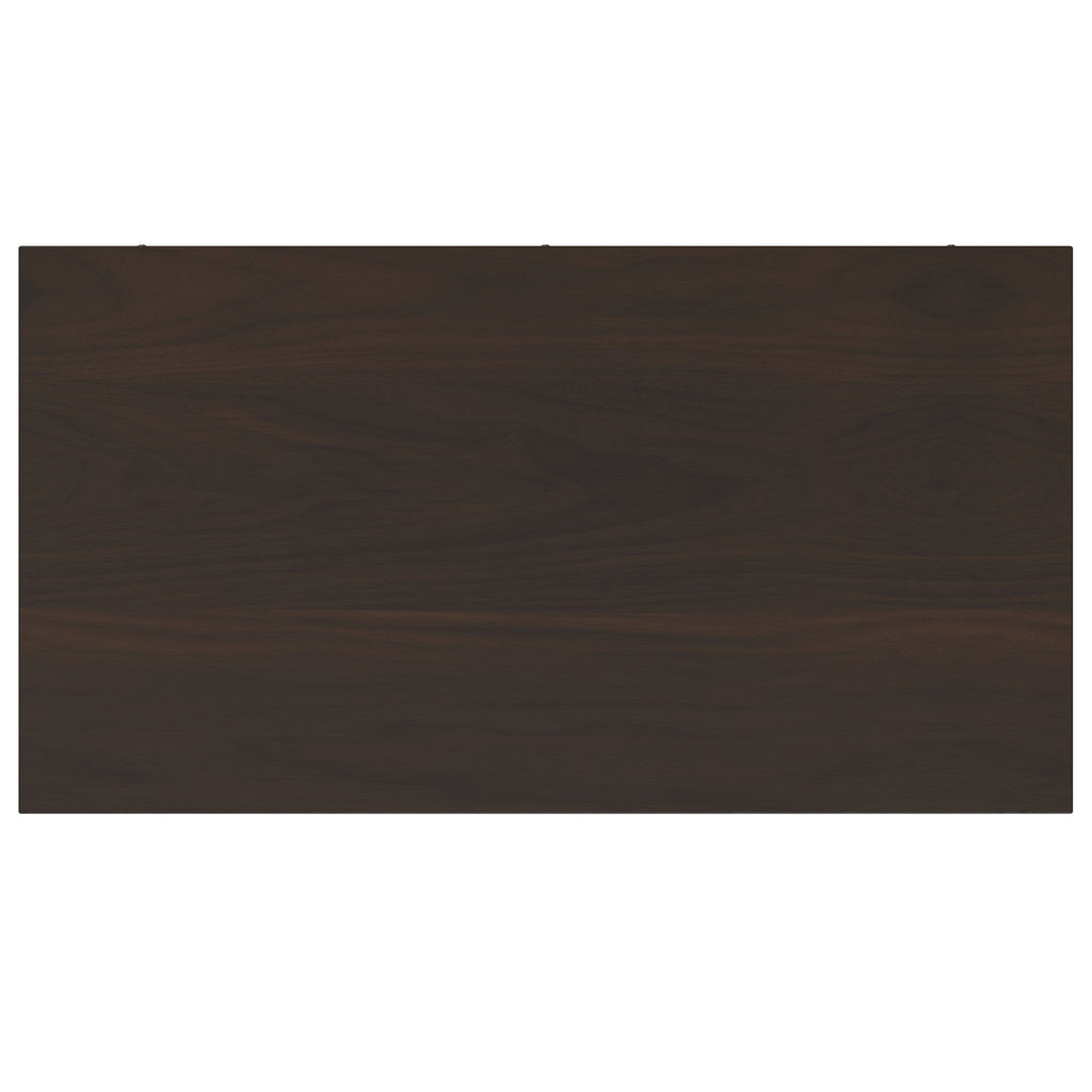 Warm Shaker 72 Inch Tall Solid Wood 5 Shelf Bookcase in Brunette