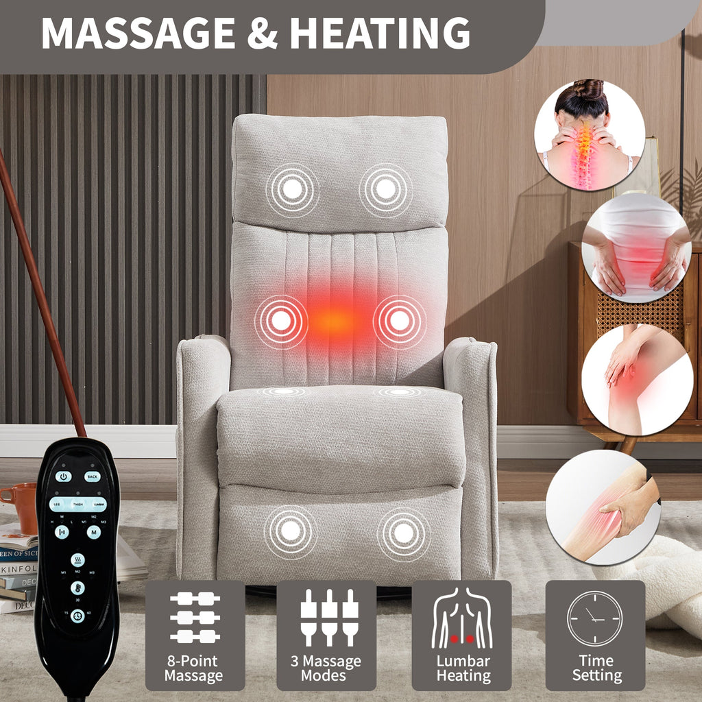 Comfortmax Light Recliner with Massage & Heat Function