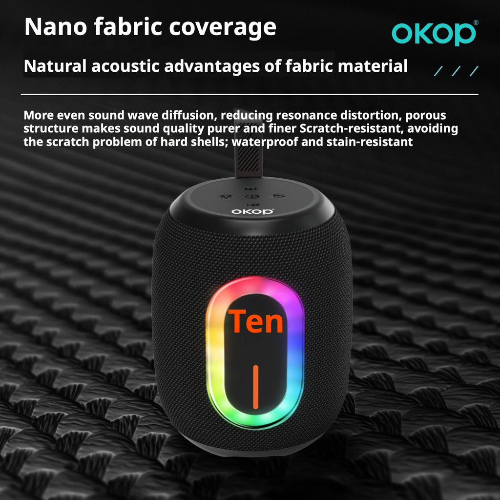 KP-832 Best-Selling Bluetooth Speaker Deep Bass High-Fidelity Sound High Power Portable Stylish Design With Ambient Lighting Suitable For Indoor Outdoor Use