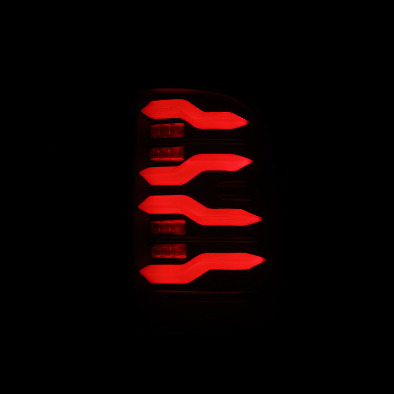 AlphaRex 09-18 Dodge Ram Luxx-Series LED Tail Lights Alpha-Black w/ Activation Light & Seq. Signal 640003 *Discontinued