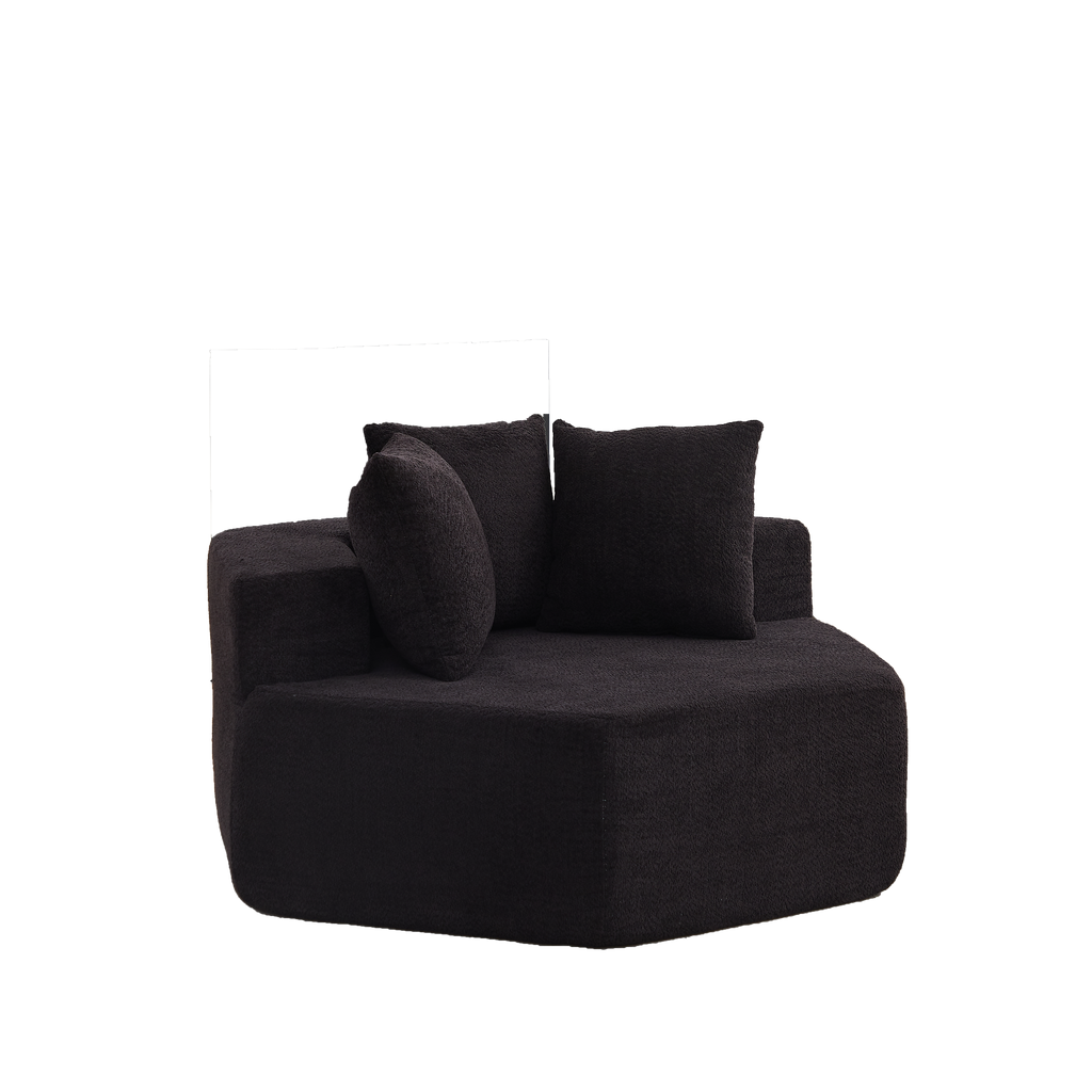 54-Inch Modern-Style Hexagonal Lounge Chair