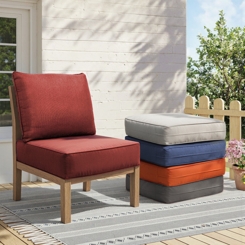 6" Thick Outdoor Chair Cushion - Waterproof & Comfortable