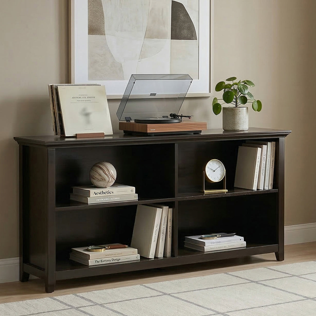 Amherst Low 4 Shelf Bookcase