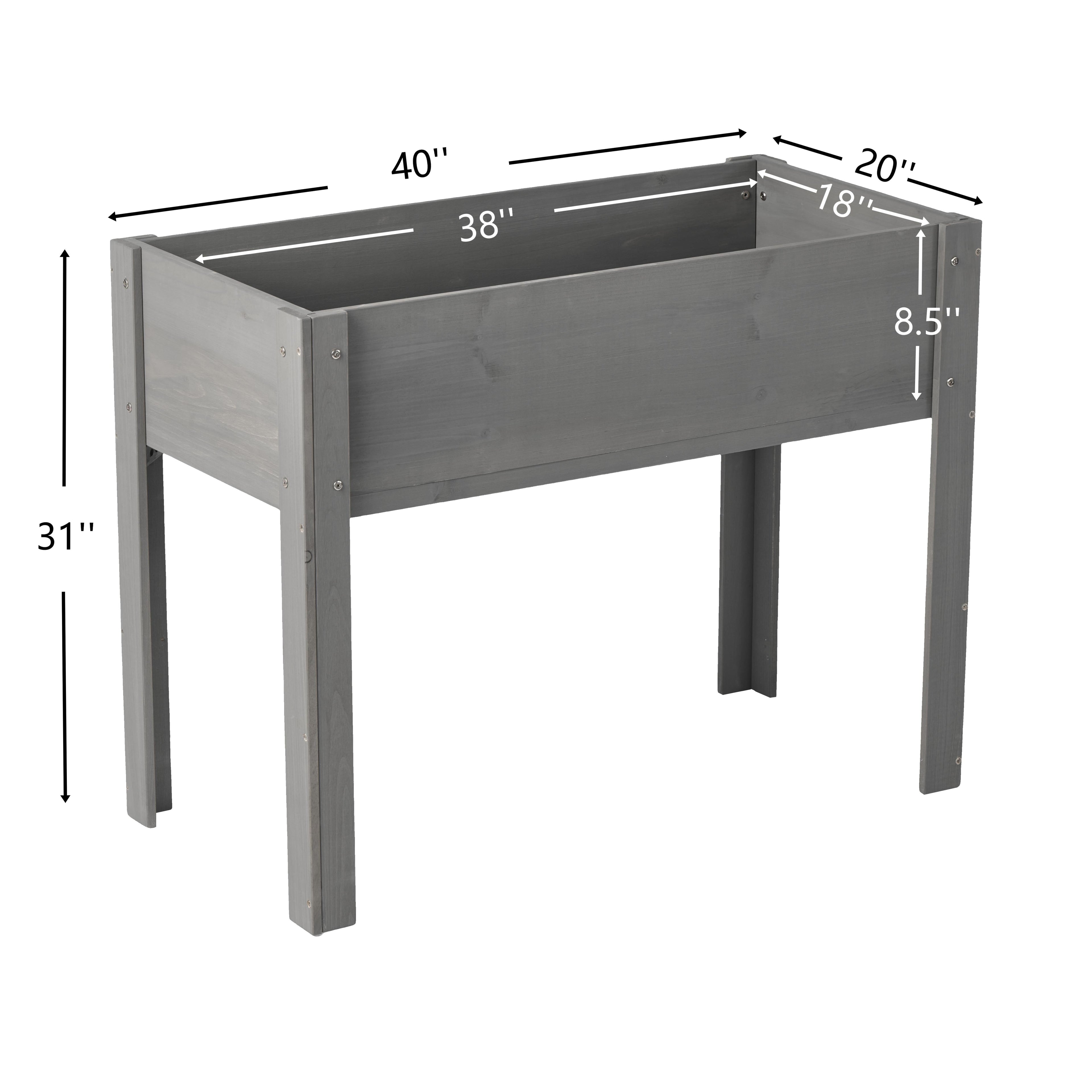 40-Inch Raised Garden Bed with Legs