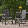 Outdoor Weather Resistant Acacia Wood Adirondack Dining Chairs