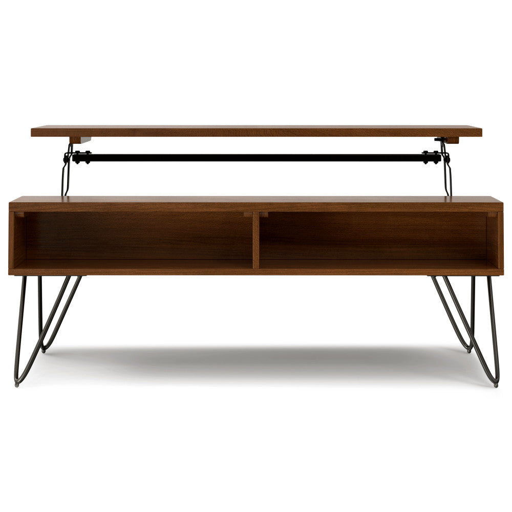 Hunter 48 Inch Wide Solid Wood Lift Top Coffee Table