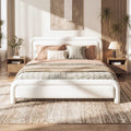 Queen Size Upholstered Platform Bed Frame