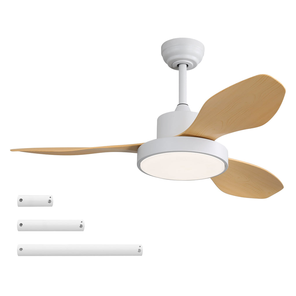 47 Inch Ceiling Fan with 22W LED Light and Remote Control