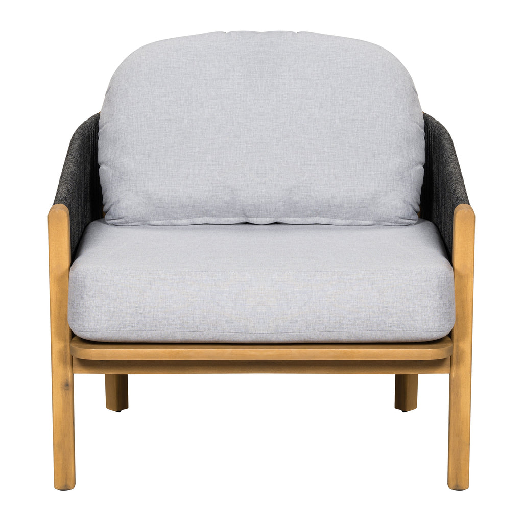 Grotta Outdoor Wood Club Chair