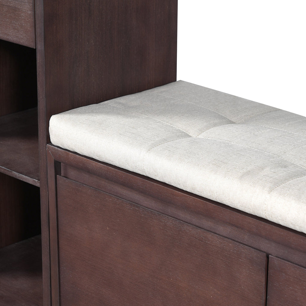TREXM All-in-One Entryway Storage Bench