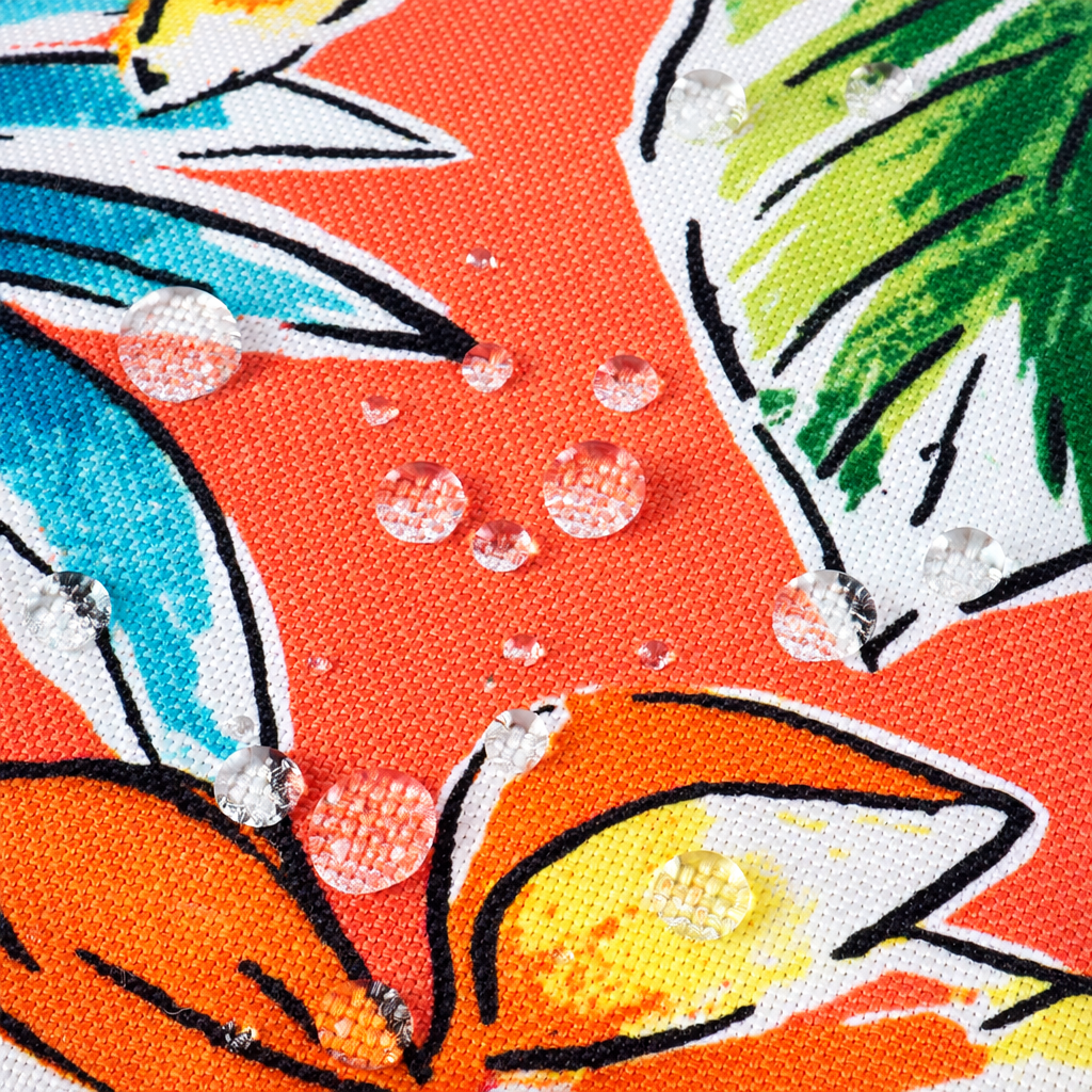 Outdoor Chair Cushions Set of 2, Bright Coral