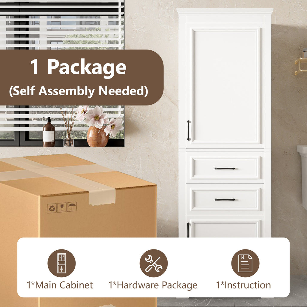 71-Inch Tall Freestanding Bathroom Vanity