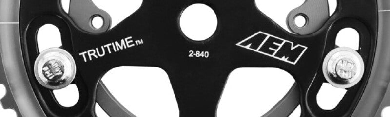 AEM Electronics Tru-Time Cam Gear Black 5-Bolt Mitsubishi 4G63