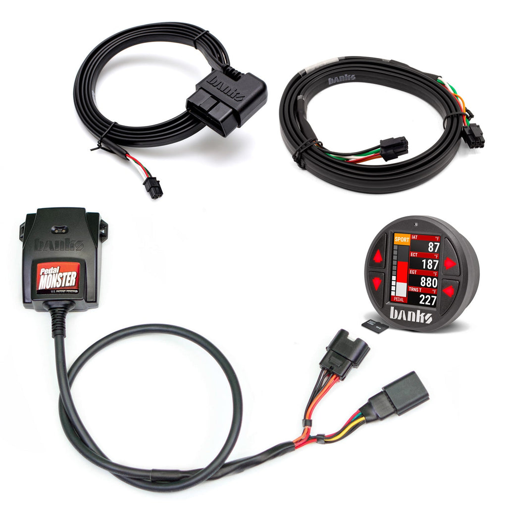 Banks Power Pedal Monster Kit Molex MX64 6 Way With iDash Data Pro 64313-P