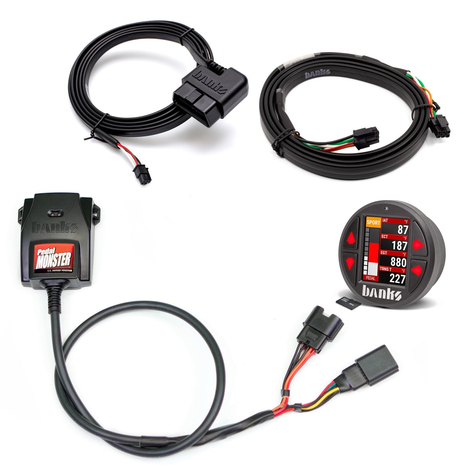Banks Power Pedal Monster Kit Molex MX64 6 Way With iDash Data Pro 64313-P