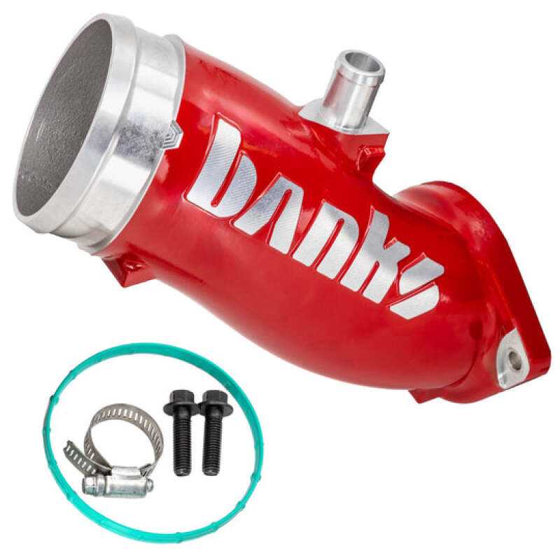Banks Power 17-24 Chevrolet/GMC 2500/3500 6.6L Duramax L5P Monster-Ram Turbo Inlet Elbow - Red 42792-R