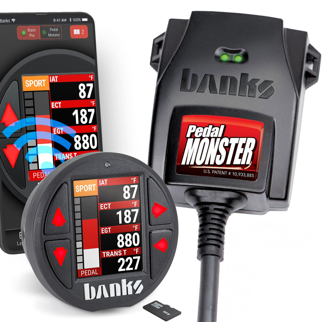 Banks Power Pedal Monster Kit Sumitomo TS 025 Sealed Series 6-Way With iDash Data Pro 64328-P