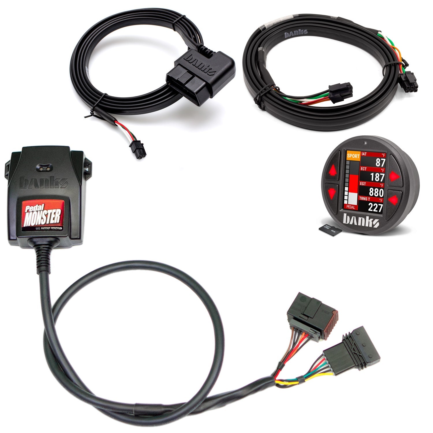 Banks Power Pedal Monster Kit TE Connectivity MT2 6 Way With iDash Data Pro 64333-P