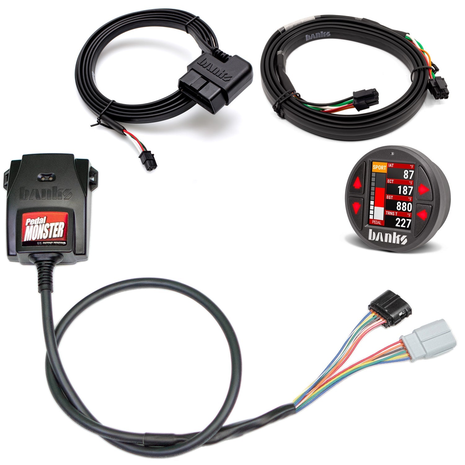 Banks Power Pedal Monster Kit Sumitomo TS 025 Sealed Series (Gray) 6-Way PM-07 With iDash Pro 64342-P