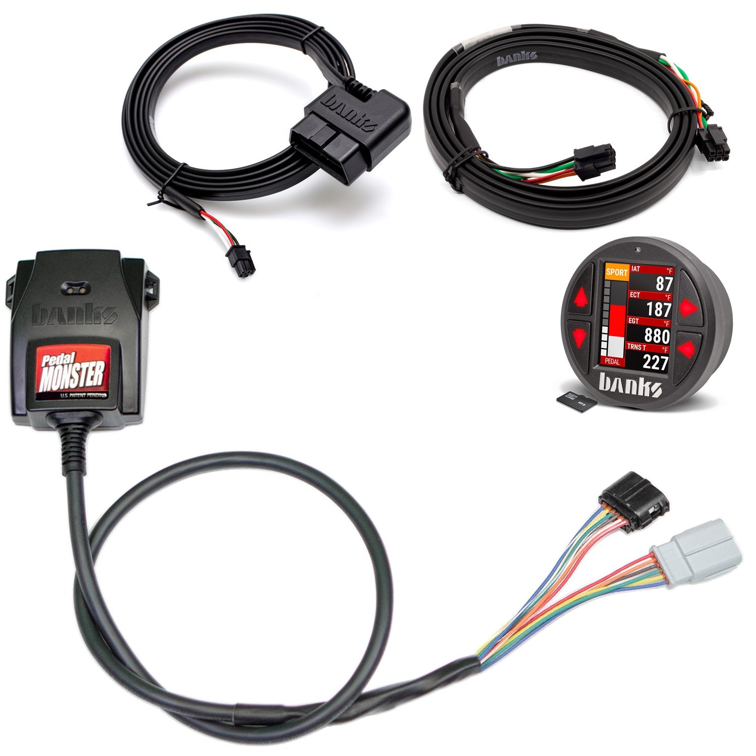 Banks Power Pedal Monster Kit Sumitomo TS 025 Sealed Series (Gray) 6-Way PM-07 With iDash Data Pro 64343-P
