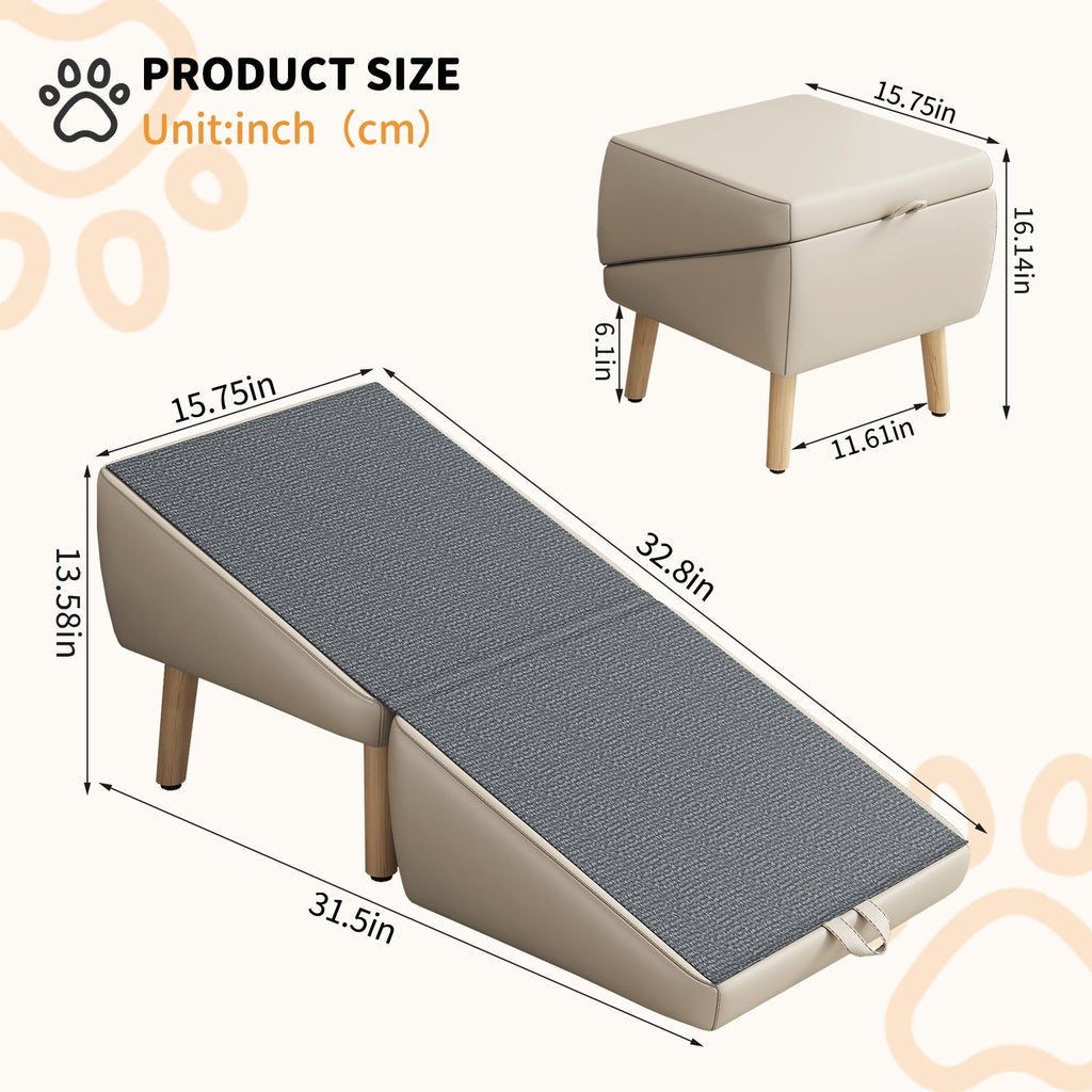 (Upgraded) Dog Stairs for Small Dogs and Cats