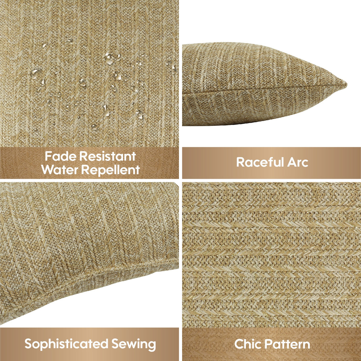 Outdoor/Indoor Throw Pillows, Decorative Throw Pillows with Inserts