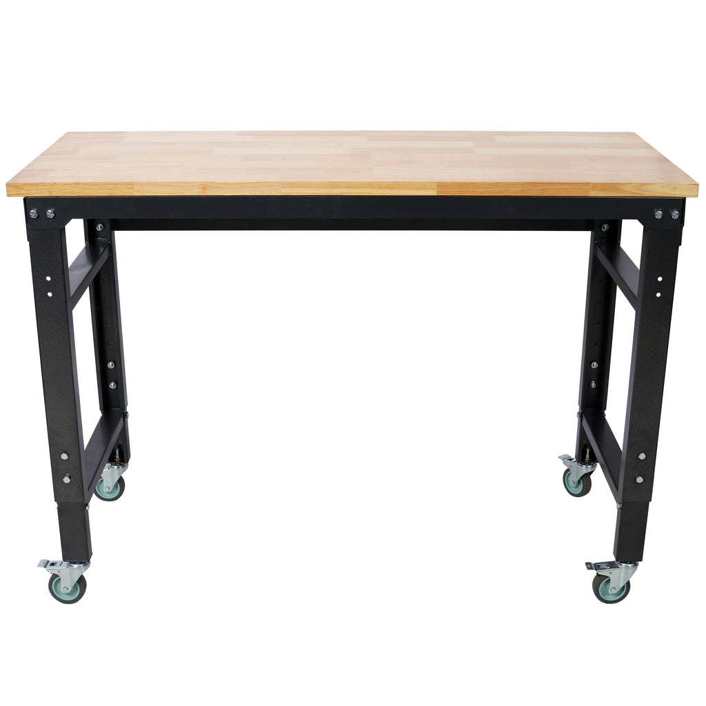Adjustable Height 48" Wide Rolling Workbench