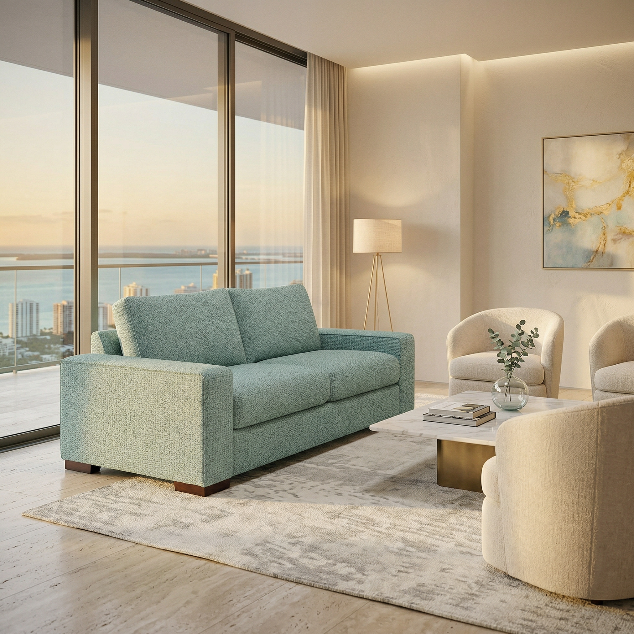 Modena Sofa 2 Arm – Leslie Robins Egg