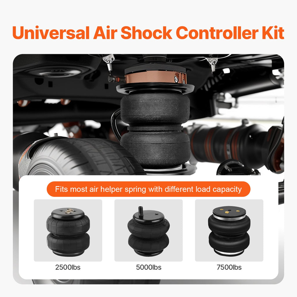 Air Shock Controller Kit 12V 100PSI On Board Air Compressor System