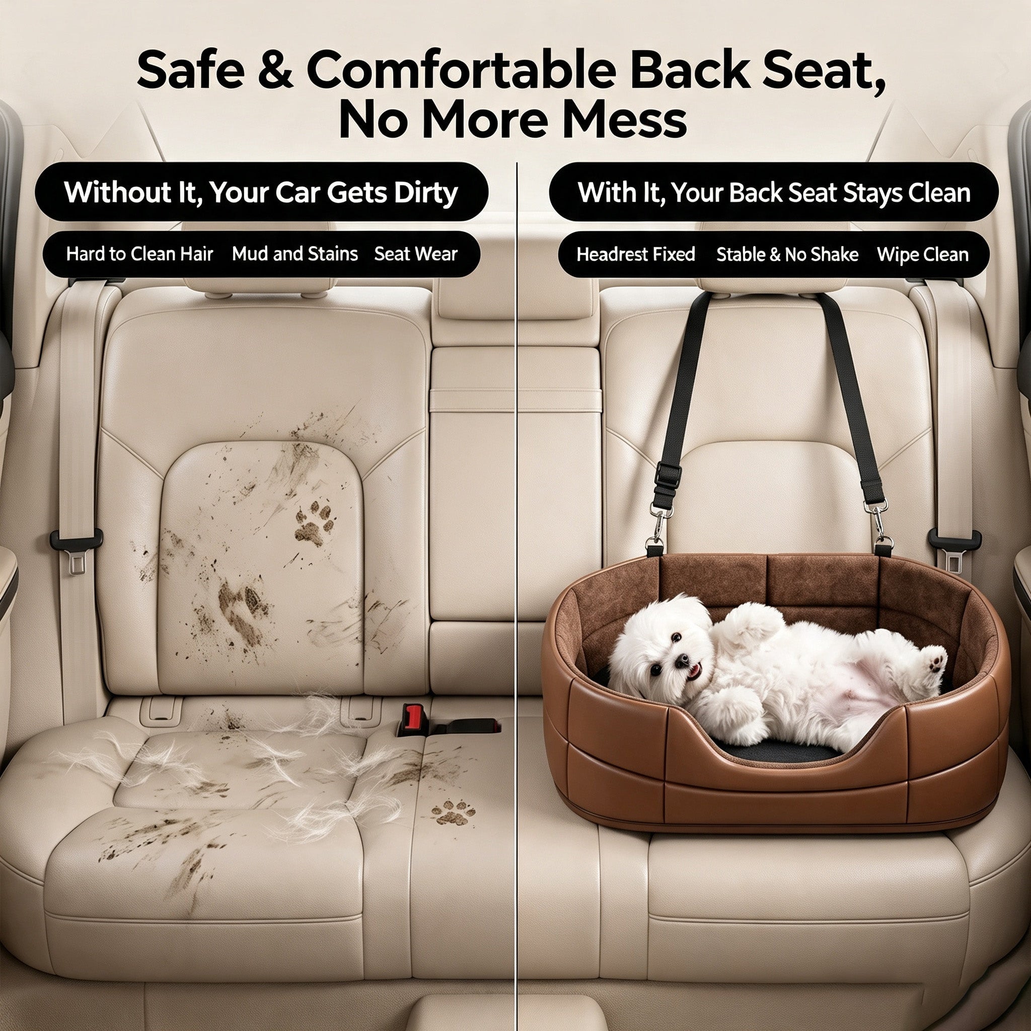 All Season Pet Bed Dog Car Seat Bed Car Seat Cover Protector For Dogs Anti Dirty Pet Car Seat Cushion