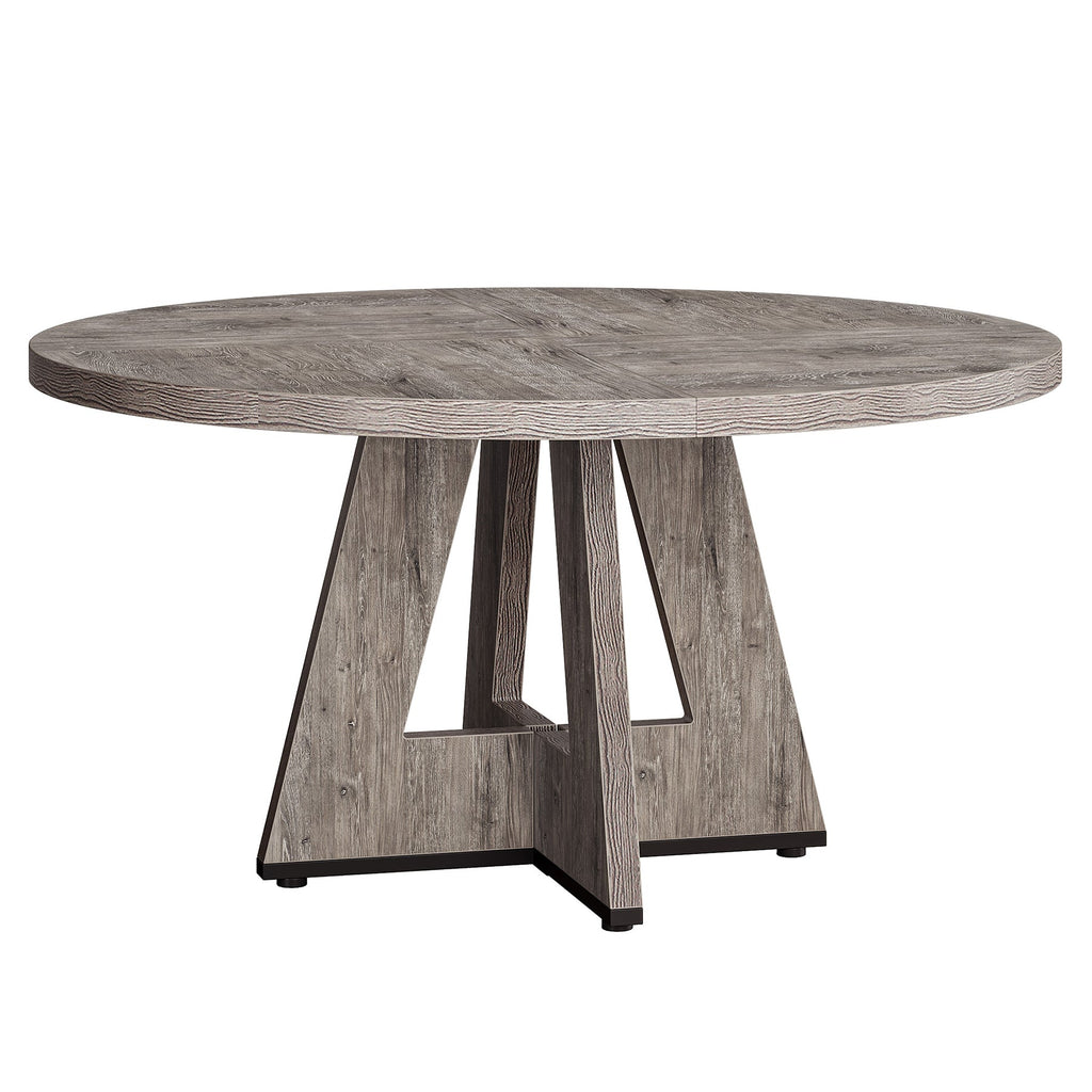 47" Round Farmhouse Dining Table – Rustic
