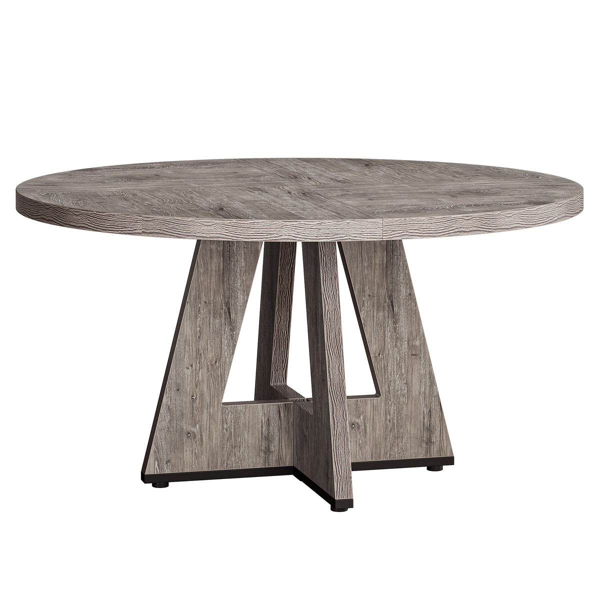47" Round Farmhouse Dining Table – Rustic