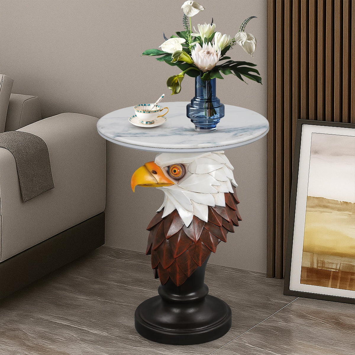 Eagle Head Accent Table