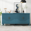 70.07" Large Size 4 Door Cabinet in Blue