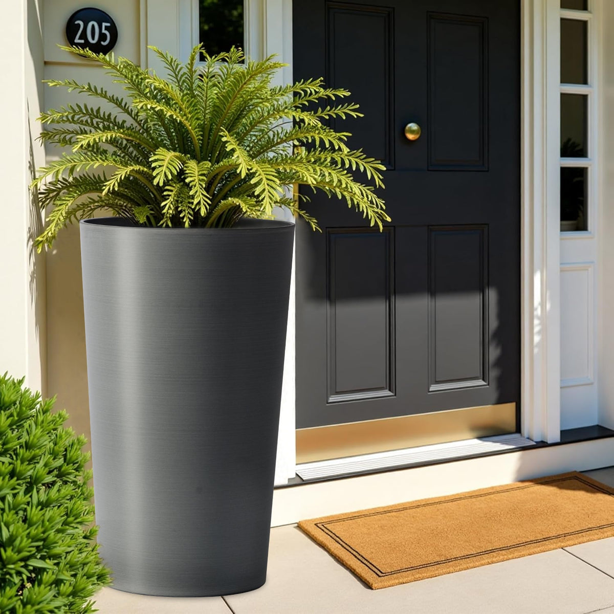 2 Pack Tall 21.7 in Planters for Outdoor Plants