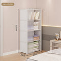 Dust-proof Wardrobe Household Bedroom Storage Cabinet Combination Locker Small Wardrobe Storage Rack